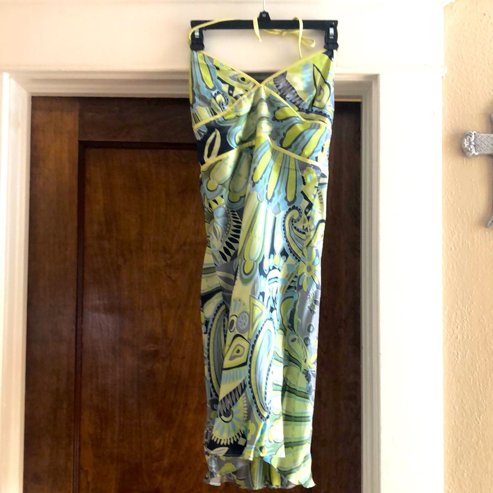 Nell Couture Silk Halter Top Dress